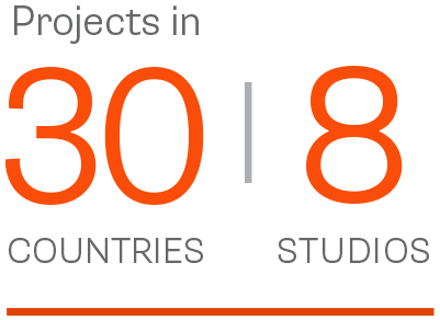 8 Studios, Projects in 30 countries