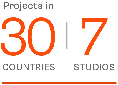 8 Studios, Projects in 30 countries