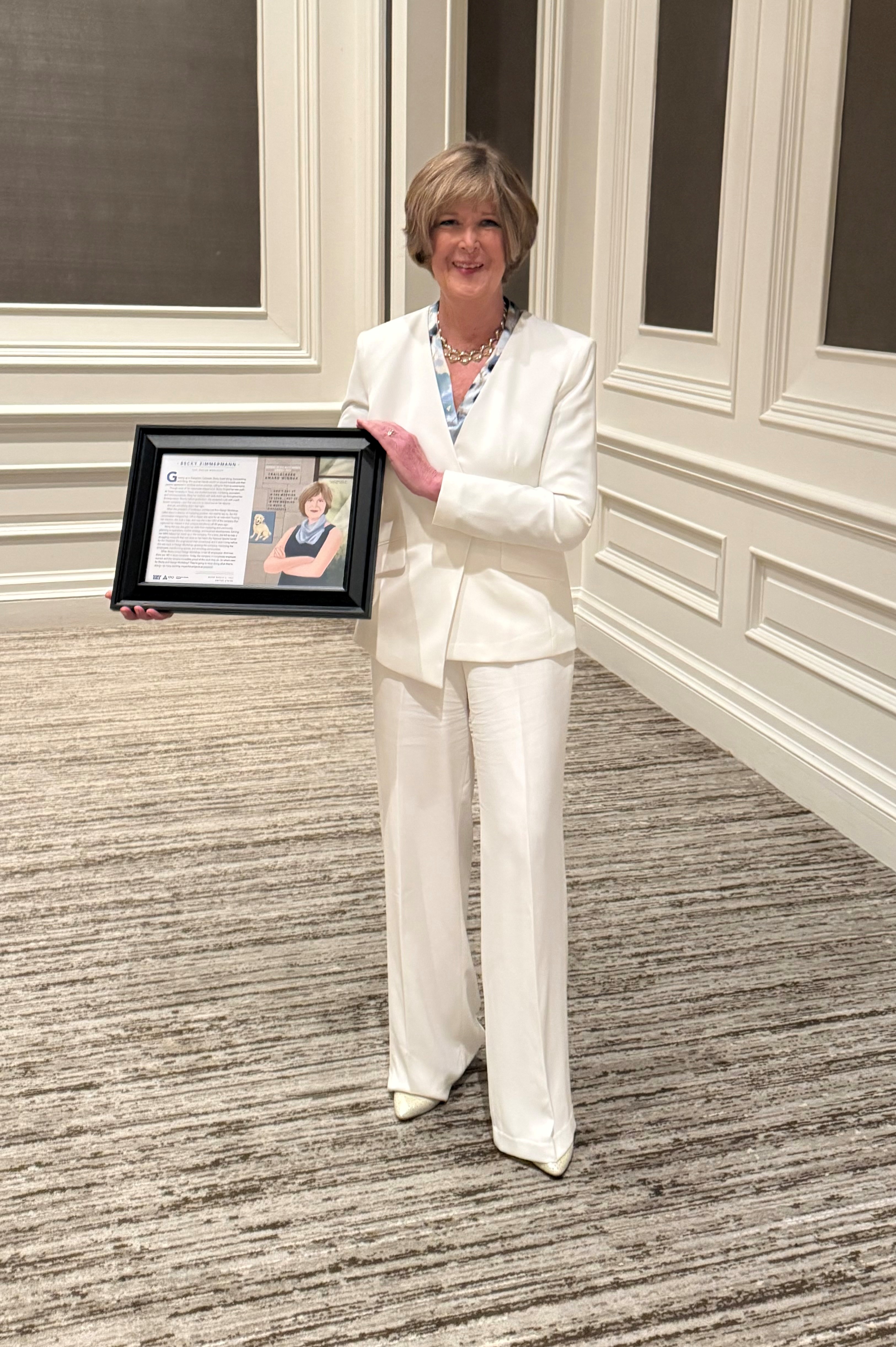 Becky Zimmermann receives the 2026 Trailblazer Award.