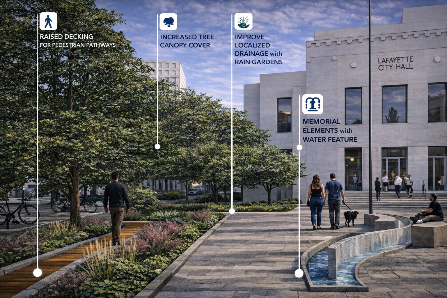 Downtown Lafayette street render.