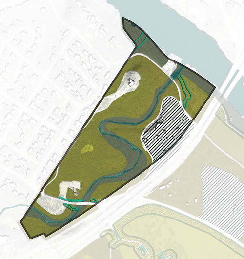 Diagram of ecological plus uplift areas