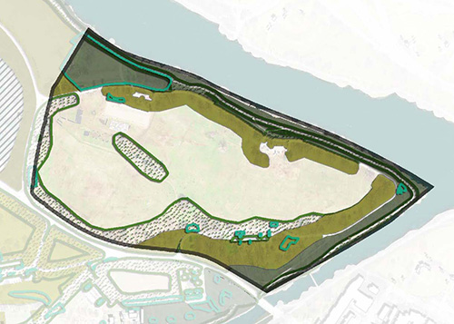 Diagram of ecological plus uplift areas