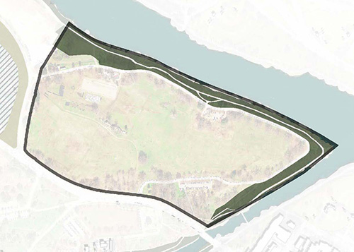 Diagram of ecological mowed areas