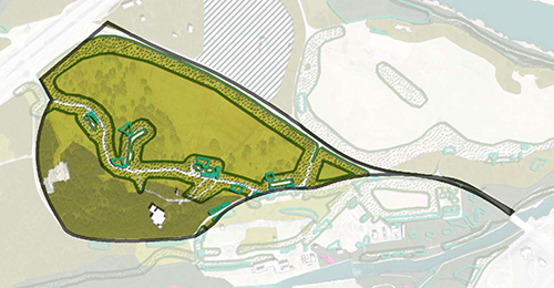 Diagram of ecological plus uplift areas