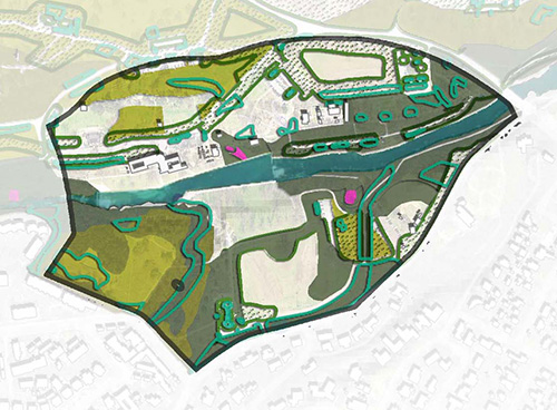 Diagram of ecological plus uplift areas