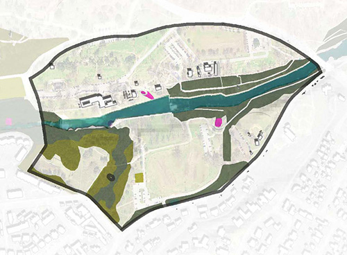Diagram of ecological mowed areas