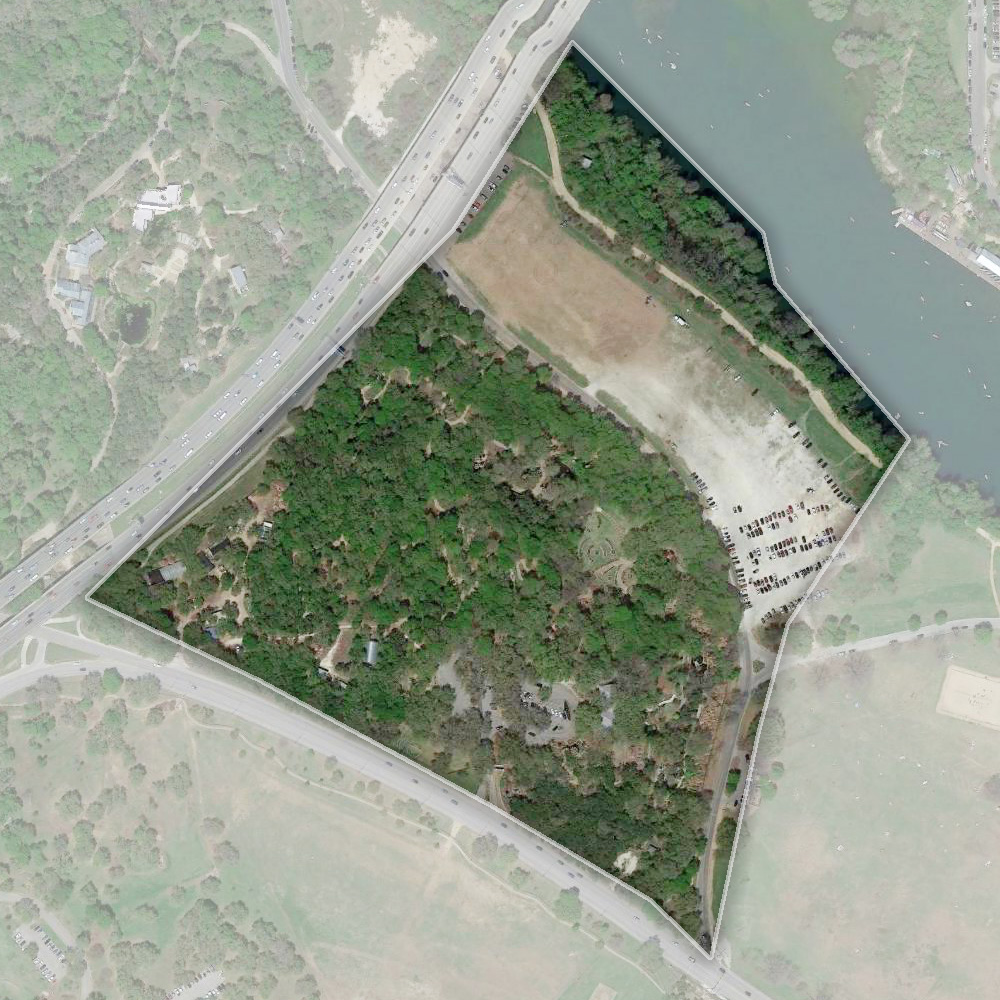 Aerial photo of the Nature Preserve area