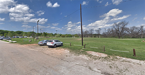 Existing photo of the Barton Springs gateway area