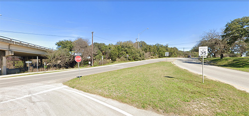 Existing entrance area at MOPAC