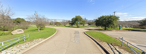 View looking down Andrew Zilker Road