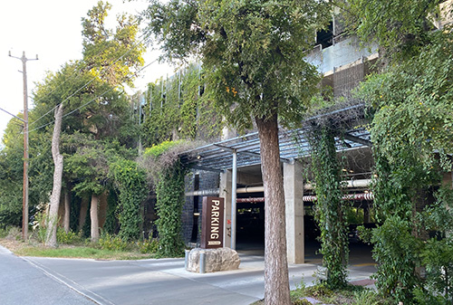 Precedent image of enhanced parking area under highway