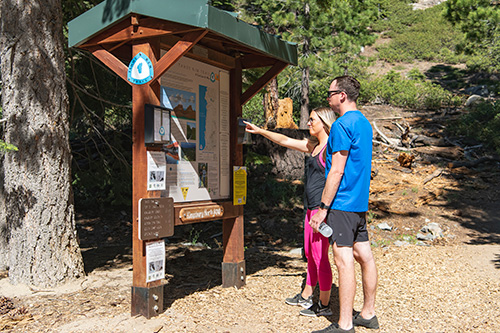 Example of proposed informational trail sign kiosk