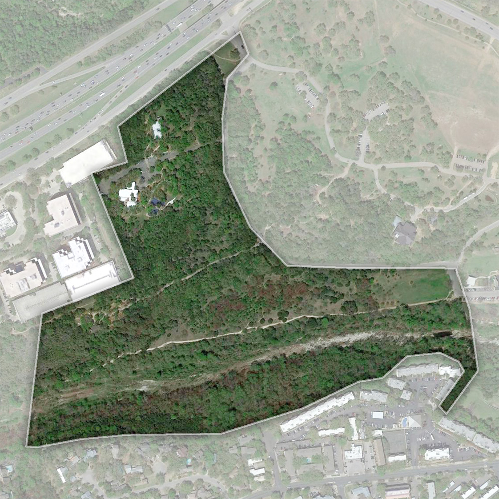 Aerial photo of the Nature Preserve area